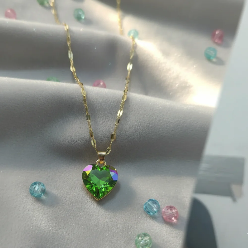 Multi-Color Secret Initial Necklace with Custom Letter(A-Z) - Image 3