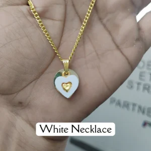 White Secret Initial Necklace With Custom Letter(A-Z)