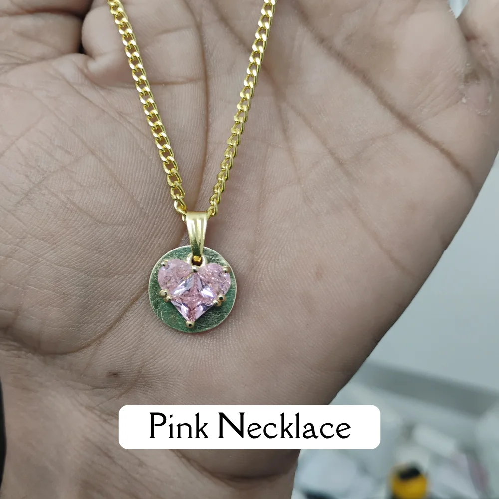 Pink Secret Initial Necklace With Custom Letter(A-Z) - Image 7